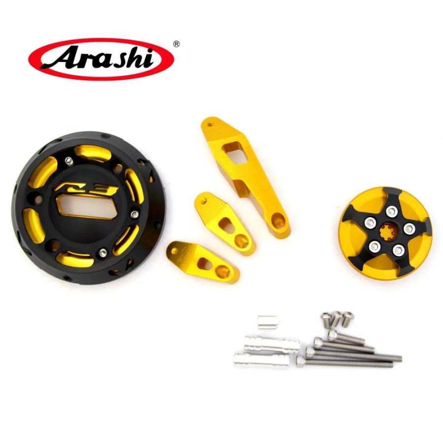 【並行輸入品】 Arashi YZF-R3 エンジン プロテクター Anti Crash パッド ヤマハ YZF-R3 2013年 2014年 Falling プロテクト YZF-R 3 YZF R-3 2013年 2014年 カ_9