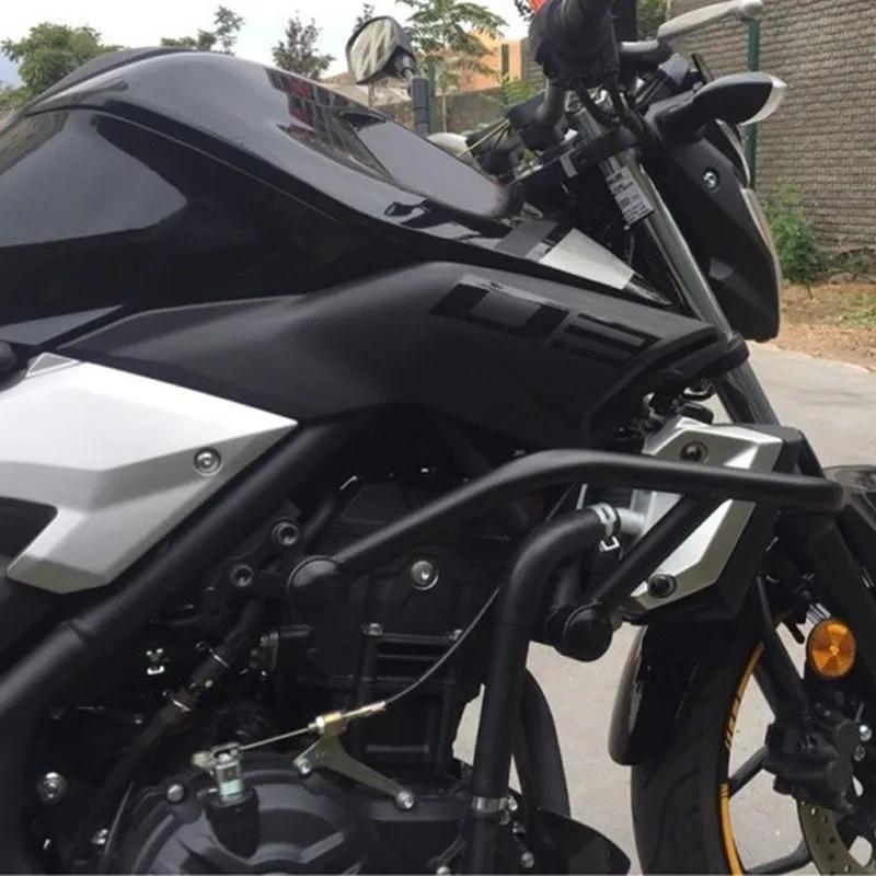【並行輸入品】 ブラック バイク エンジン ガード バンパー クラッシュバー プロテクター ヤマハ MT-03 MT-25 2015年 2016年 2017年 2018年 2019年 2020年 202