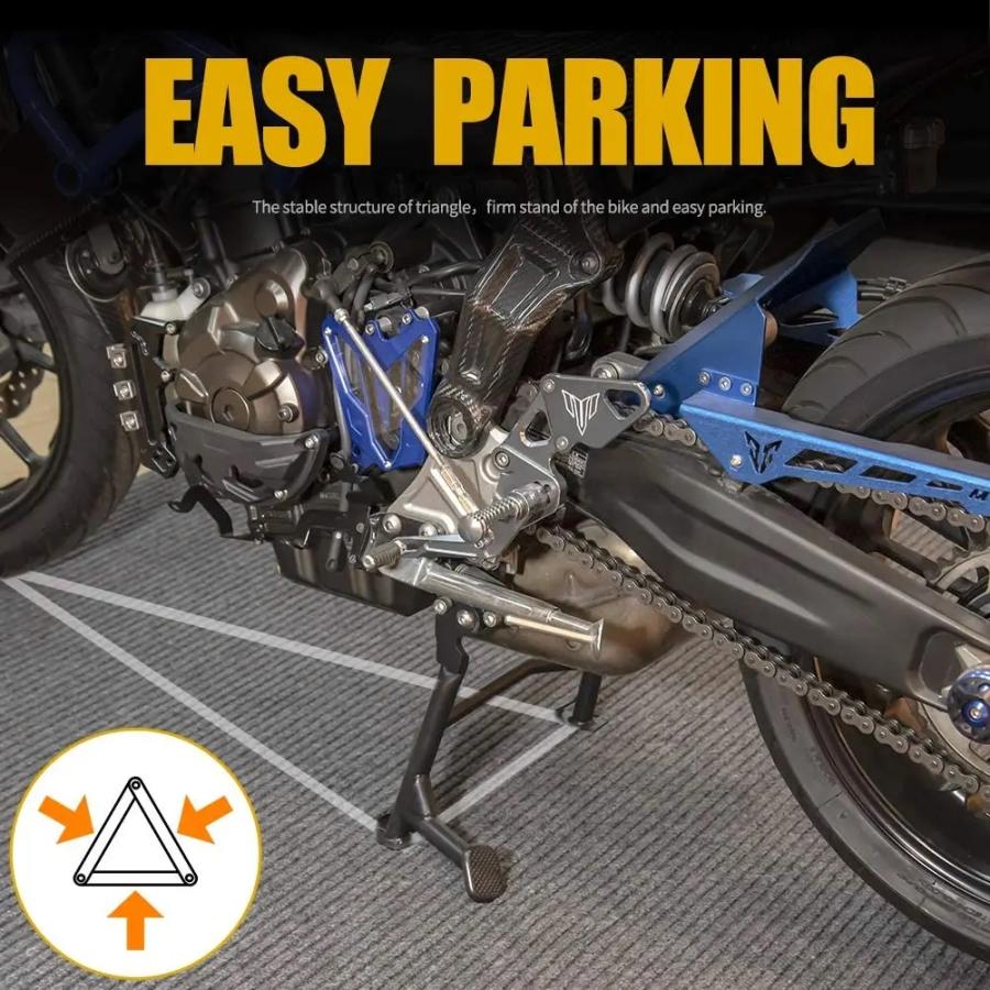 【並行輸入品】 FZ MT 07 センタースタンド センター スタンド フット サイド スタンド パーキング Firm ヤマハ FZ-07 FZ07 MT07 トレーサー 700 2013年-2020年_1