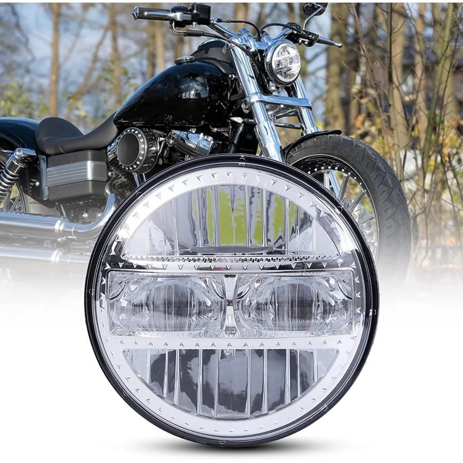 並行輸入品】 ブラック 5.75インチ バイク プロジェクター LED ヘッド