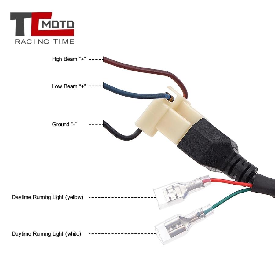 【並行輸入品】 7.5" バイク LED ヘッドライト ハイ ロー ビーム イカリング DRL ヘッドライト ハーレー スポーツスター カフェレーサー ボバー ホンダ CB400_7