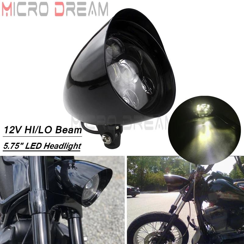 ★新品★スポーツスター/ダイナ/FXソフテイル用ヘッドライトレンズ5.75インチ 並行輸入品】 5.75'' 6 LED ヘッドライト バイク Tri ハーレー