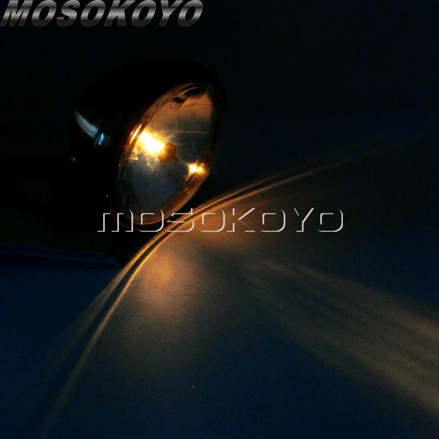 【並行輸入品】 ヴィンテージ ブラウン ベゼル 6\" H4 12V ヘッドライト マウント ブラケット ハーレー Old School チョッパー ボバー カフェレーサー カスタムの画像