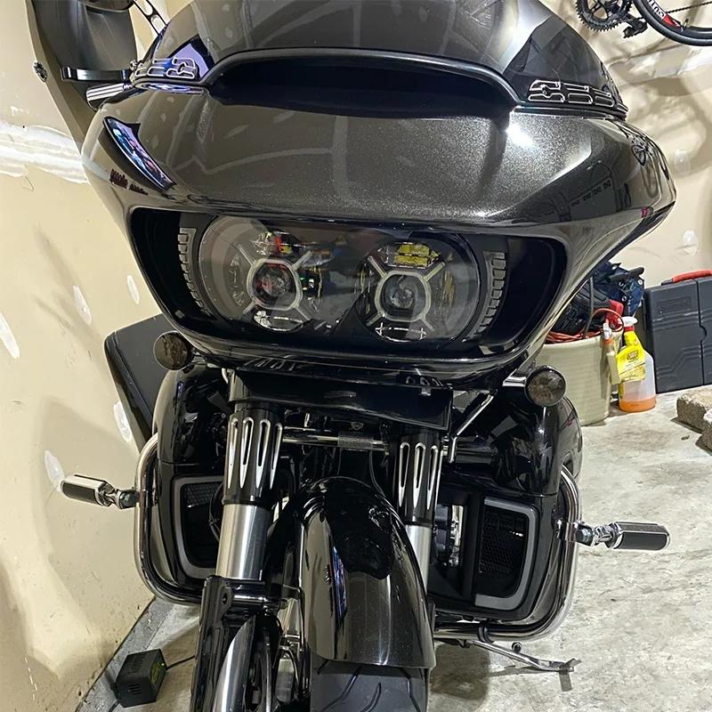並行輸入品】 est 124W LED ヘッドライト ハーレー ロード