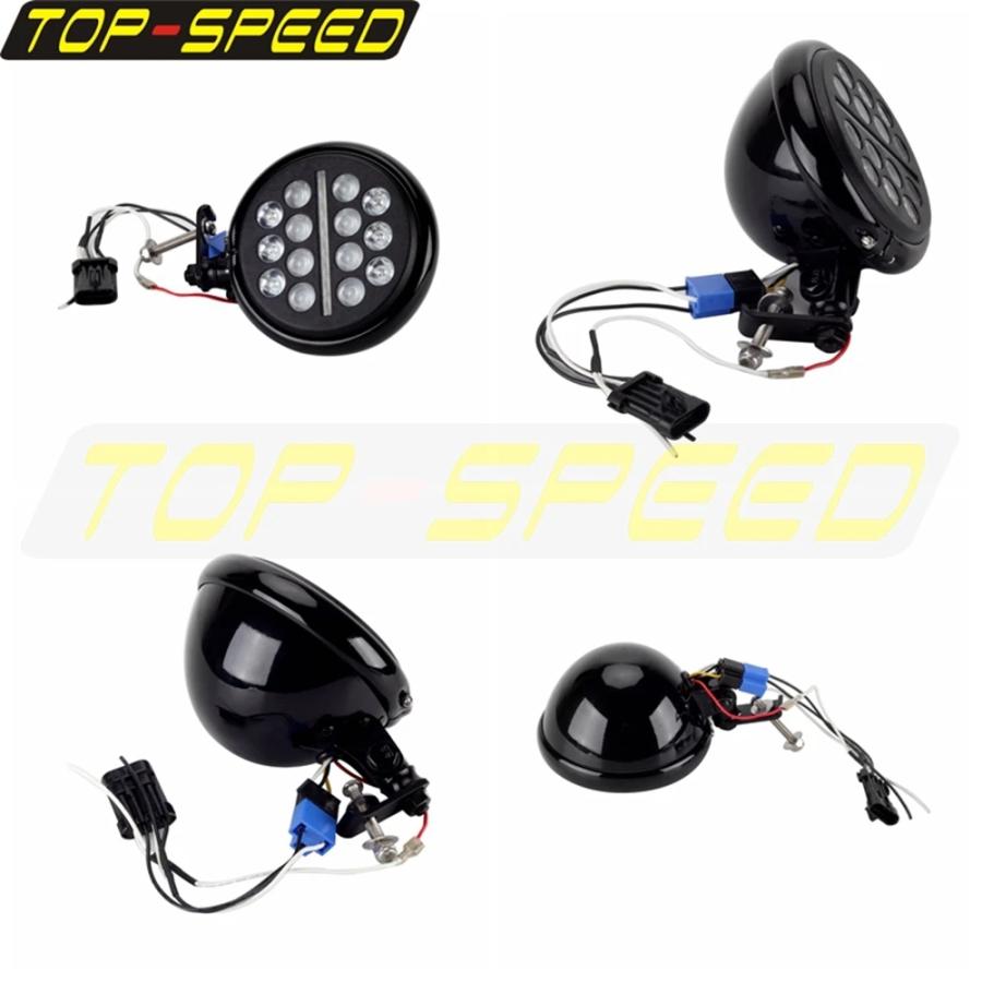 【並行輸入品】 ハーレー ソフテイル ストリートボブ ローライダー 2018年-2022年 LED ヘッドライト アセンブリ キット フロント ライト FXBB FXBBS FXLR FXSTの画像
