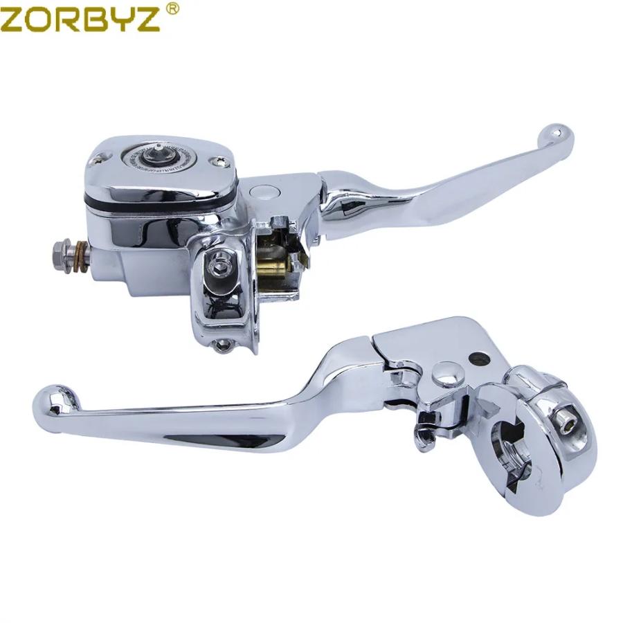 並行輸入品】 ZORBYZ バイク メッキ ブレーキ クラッチ レバー ポンプ