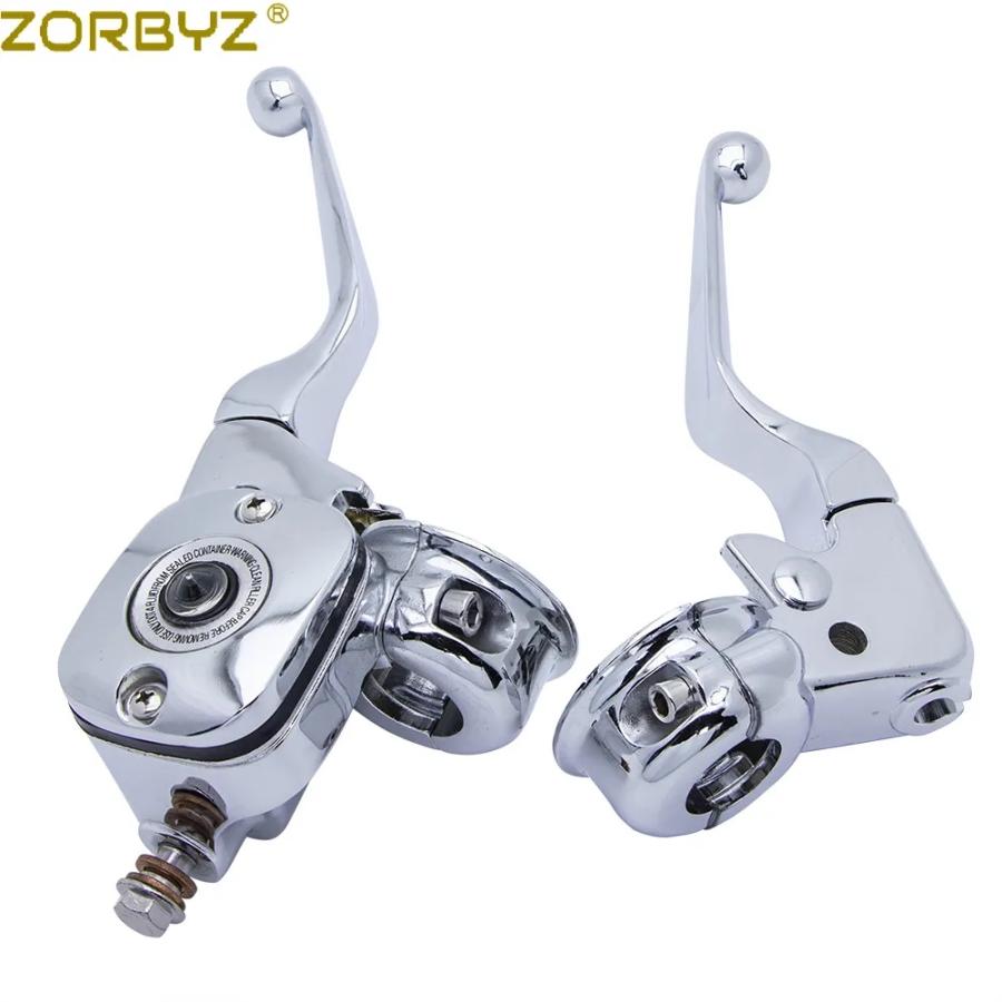 並行輸入品】 ZORBYZ バイク メッキ ブレーキ クラッチ レバー ポンプ
