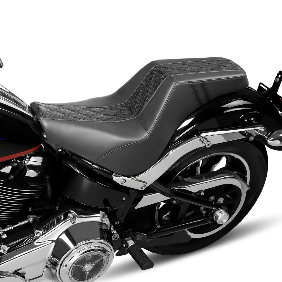 【並行輸入品】 バイク ドライブr シート ハーレー ソフテイル ストリートボブ FXBB スタンダード FXST 2018年 2019年 2020年 2021年 2022年 2023 カスタム パの画像