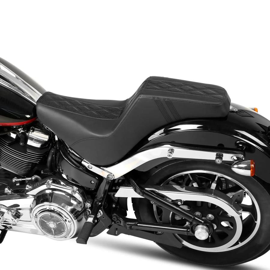 【並行輸入品】 バイク ドライブr シート ハーレー ソフテイル ストリートボブ FXBB スタンダード FXST 2018年 2019年 2020年 2021年 2022年 2023 カスタム パの画像
