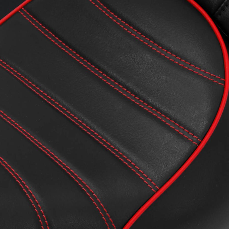 【並行輸入品】 バイク ブラック+レッド ドライブr ライダー ＆ シート ハーレー アイアン 883 XL883N 2016年 2017年 2018年 2019年 2020年 2021年 2022年 202の画像