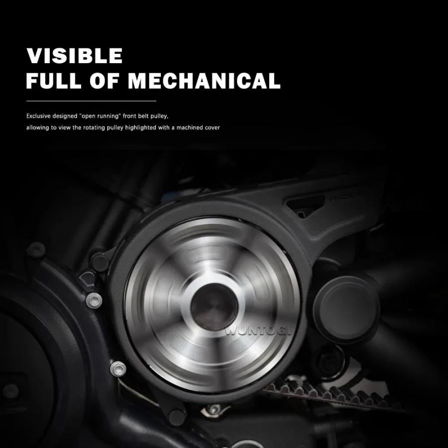 【並行輸入品】 975 スポーツスター ハーレー スポーツスター S 1250 RH1250S ナイトスター RH975 スプロケット カバー Rotating プーリー プロテクター カスタの画像
