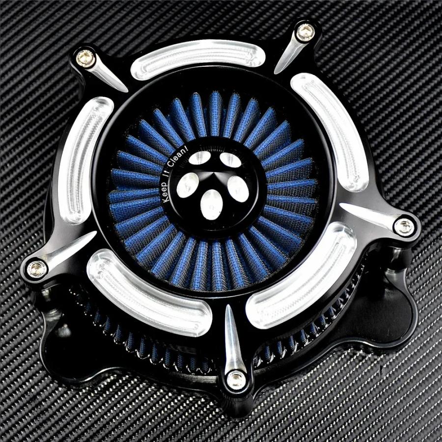 RinQ　送料 並行輸入品】 バイク Turbine エアー クリーナー インテーク フィルタ