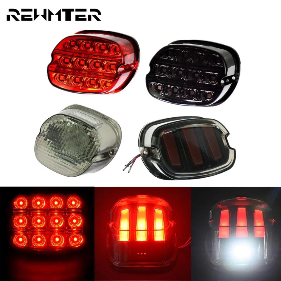 並行輸入品】 バイク LED ブレーキテールライト プレート リア Run