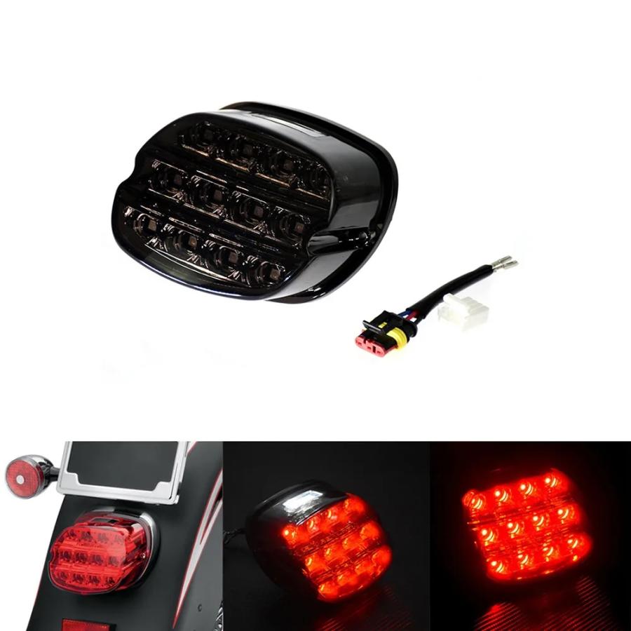 並行輸入品 バイク LED ブレーキテールライト プレート リア Run