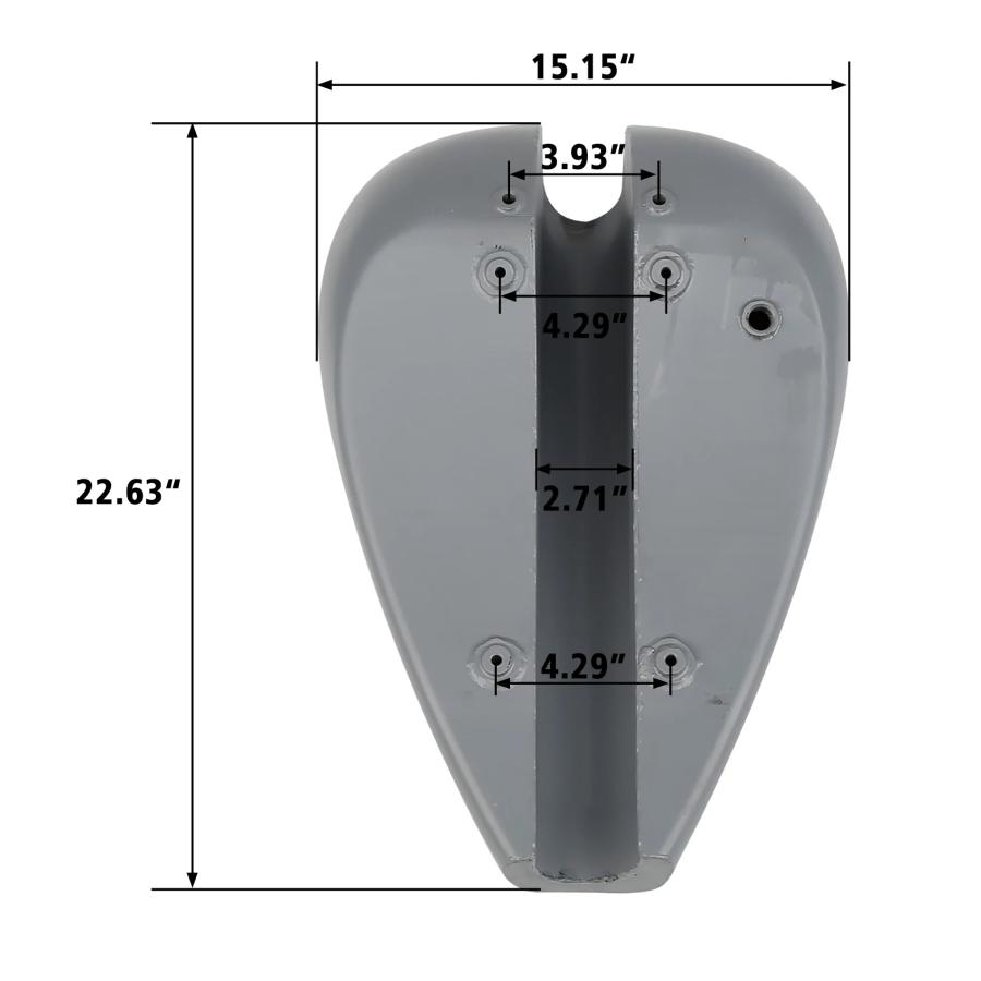 並行輸入品】 Strhed 4.7 Gallon ガソリン タンク ハーレー カスタム