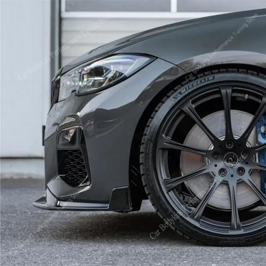 並行輸入品 BMW G20 G21 Pre-Lci M フロント バンパー スプリッター リップ スポイラー デュフューザー320i 320d ...