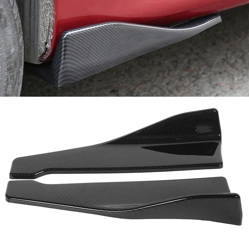 Car Side Skirt Auto Zijskirts 2,2 M Glanzend Zwart Dorpelpaneel