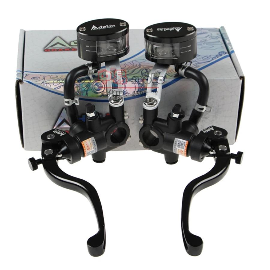 Adelin ラジアルブレーキマスターシリンダー Φ14mm ブラック クラッチ 並行輸入品】 Adelin 14mm multi オイル カップ タンク バイク Radial