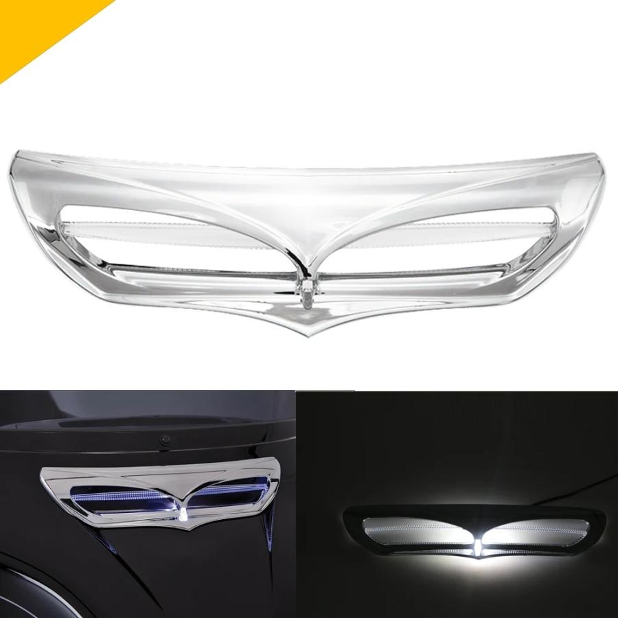 並行輸入品】 バイク フロント ベント アクセント LED フェアリング