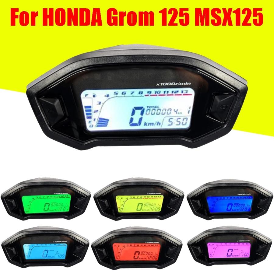 ホンダ　グロム　スピードメーター 並行輸入品】 バイク LCD メーター スピード デジタル オドメーター