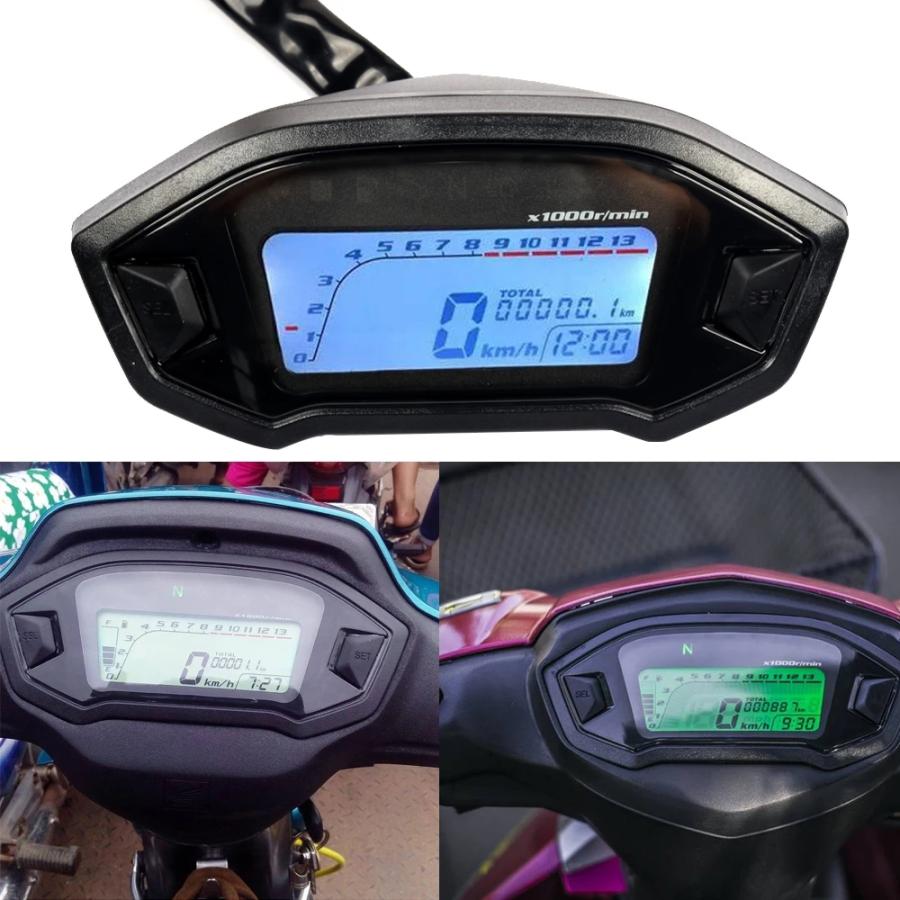 グロム USメーター 並行輸入品 12V バイク LCD デジタル インジケータ― スピード メーター