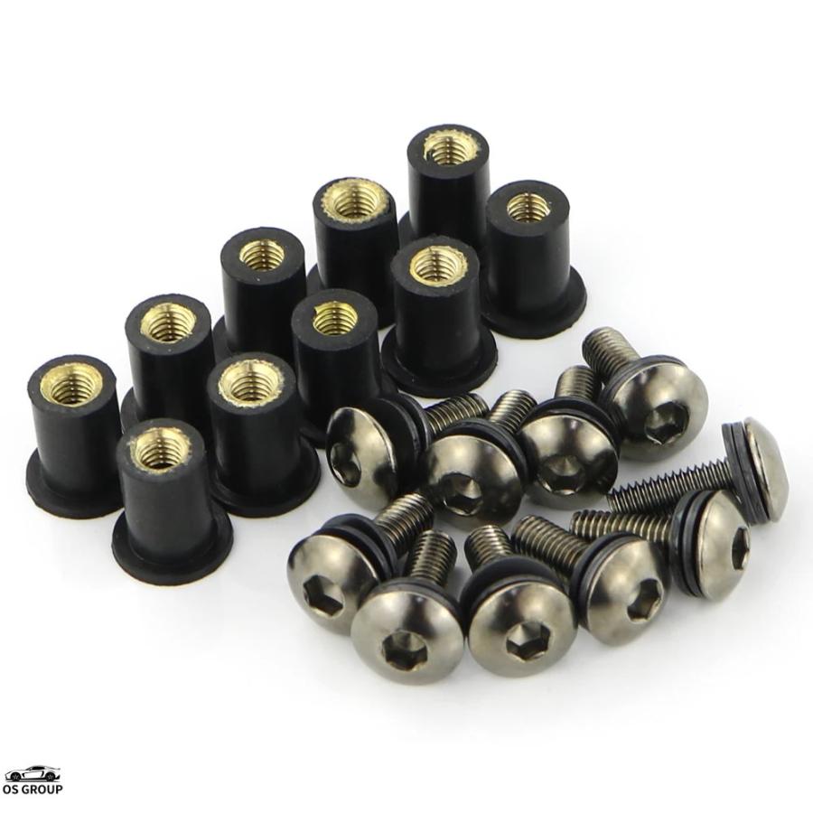 並行輸入品】 10 Pcs M5*16 風防スクリーン 風よけ 風防 ウインド
