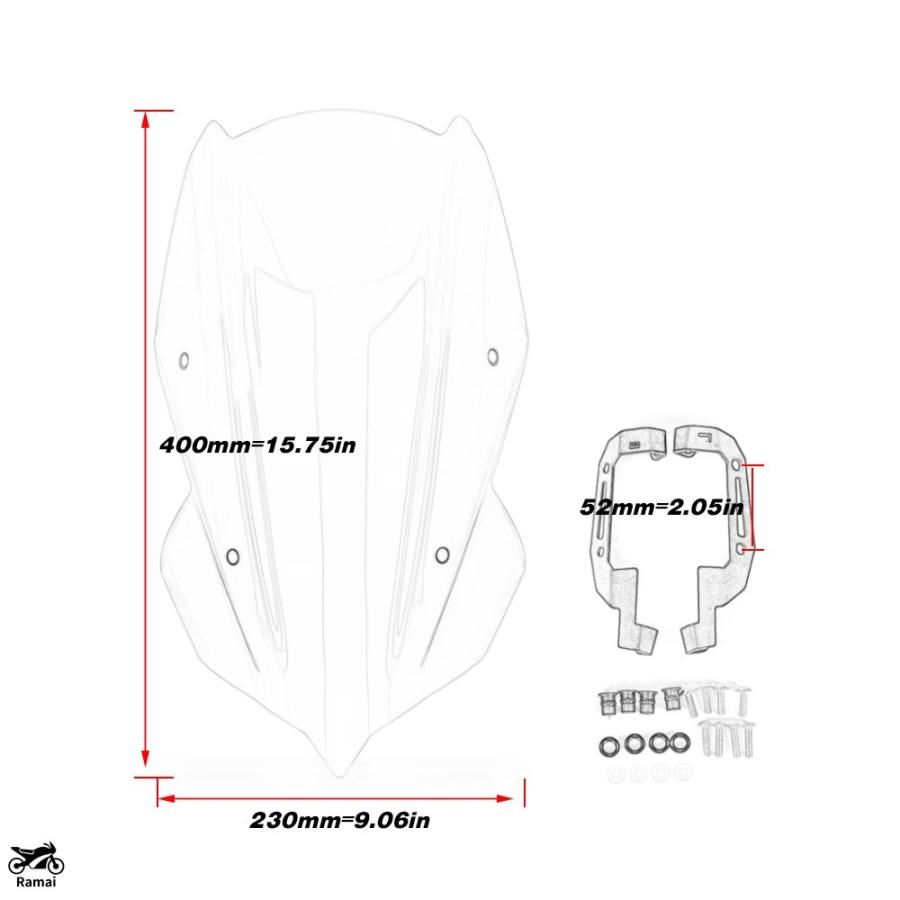 並行輸入品】 風よけ 風防 ウインドシールド 風防スクリーン カワサキ