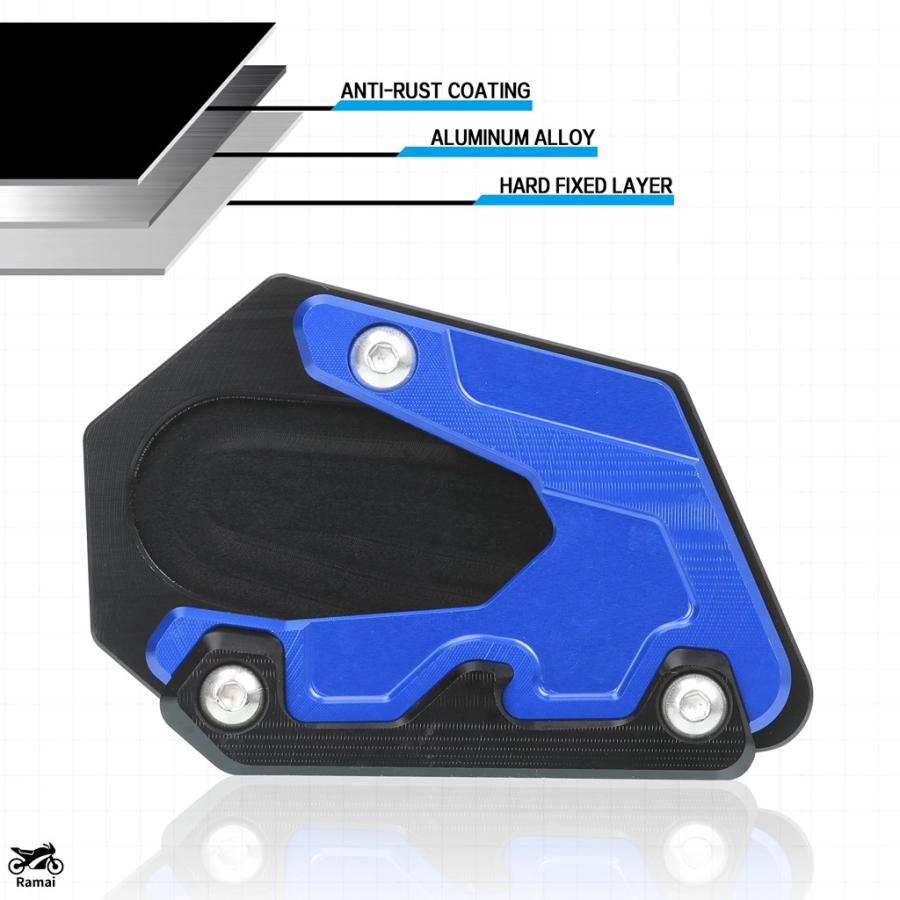 Motorrad Stützplatte Für GSX-S 1000 | Seitenständer Verlängerung 2015-2021 | Ständer Pad