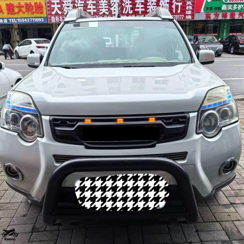 日産エクストレイルT31フロントグリル LED付き（改造パーツ） 並行輸入品】 フロント バンパー グリル ライト ニッサン