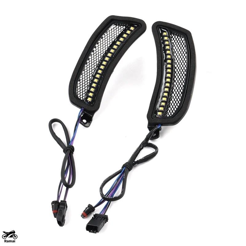 並行輸入品】 バイク ホワイト トレーサー ヘッドライト ベント 