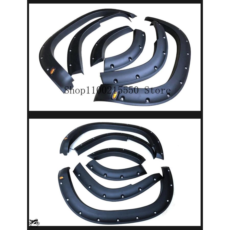 【並行輸入品】 黒いこと どろ除け Flares 車輪 トヨタ L Crusier プラド 2018年-2022年 Off-raod 車輪 アイライン 取りあつめる カスタム 部分品