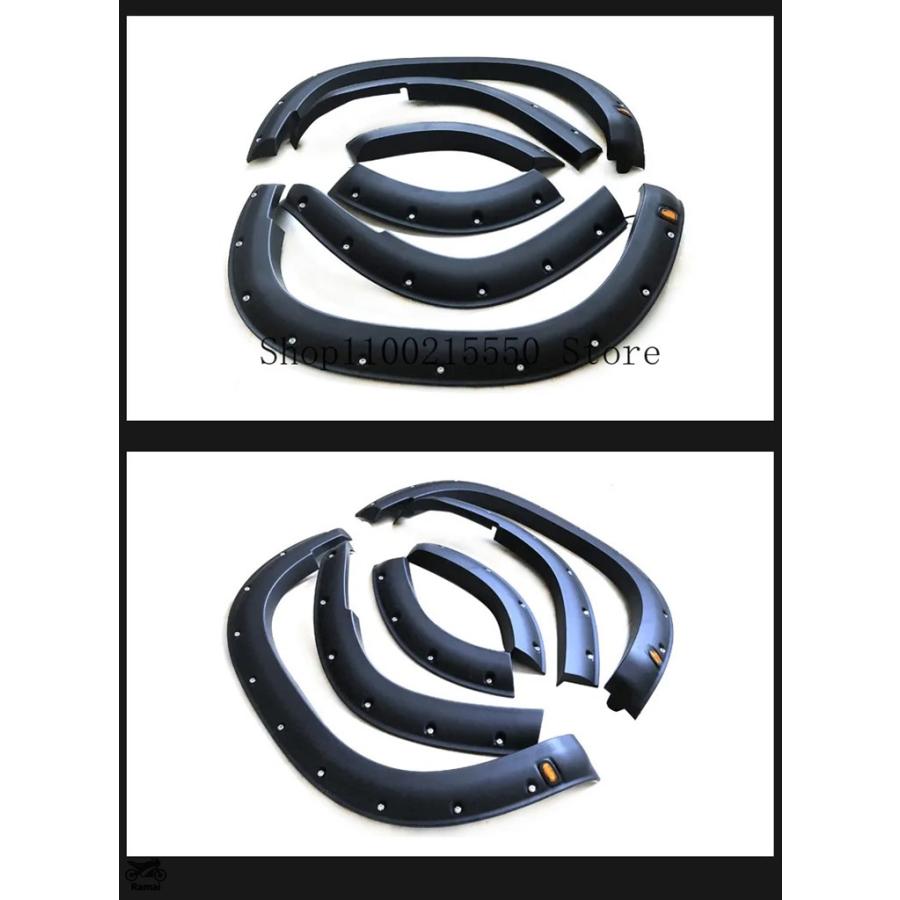 【並行輸入品】 黒いこと どろ除け Flares 車輪 トヨタ L Crusier プラド 2018年-2022年 Off-raod 車輪 アイライン 取りあつめる カスタム 部分品