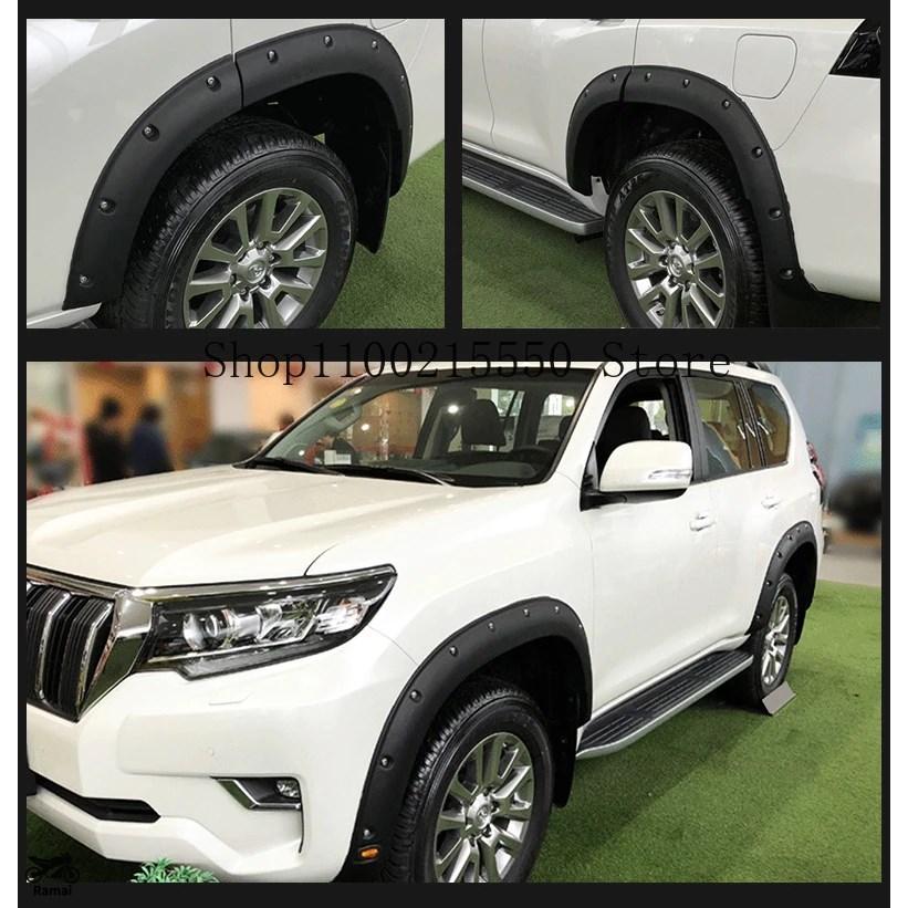 【並行輸入品】 黒いこと どろ除け Flares 車輪 トヨタ L Crusier プラド 2018年-2022年 Off-raod 車輪 アイライン 取りあつめる カスタム 部分品