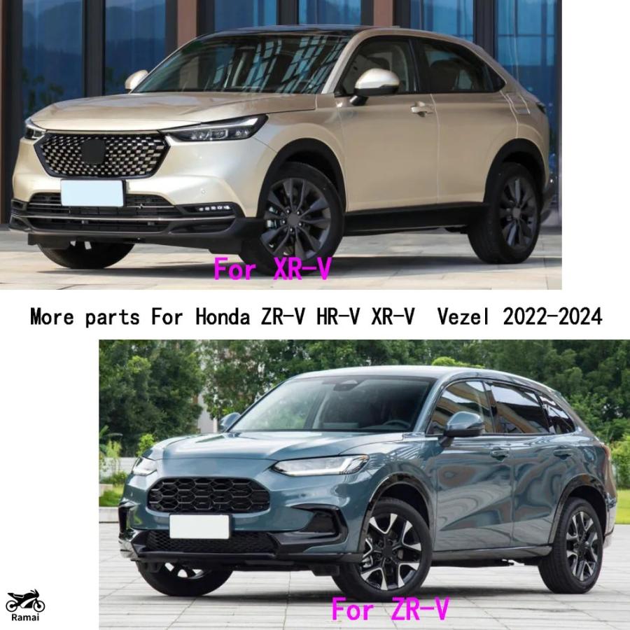 並行輸入品 ホンダ XR-V ZR-V HR-V ベゼル 2022年 2023 2024 メッキ フロント ミドル センター グリル フレーム HRV ZRV カスタム パーツ_9