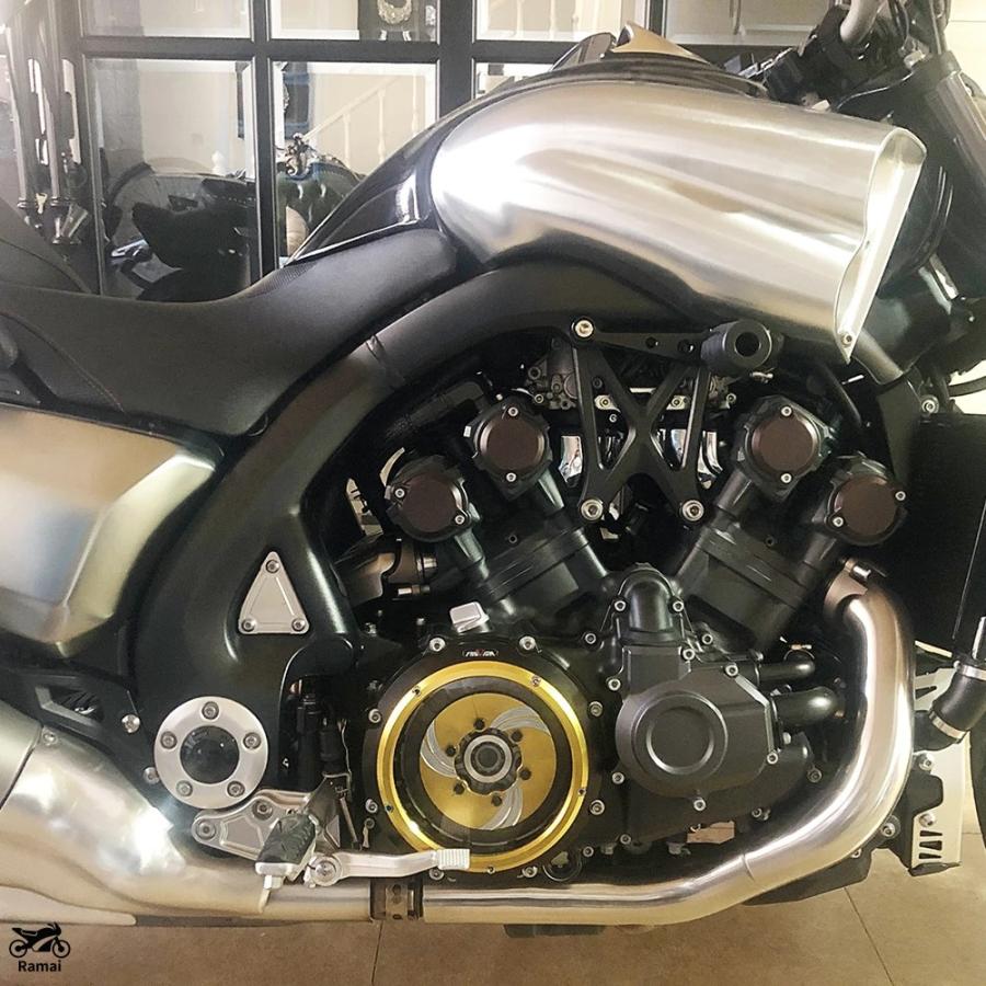 並行輸入品 バイク エンジン カバー クリア クラッチ ヤマハ Vmax V