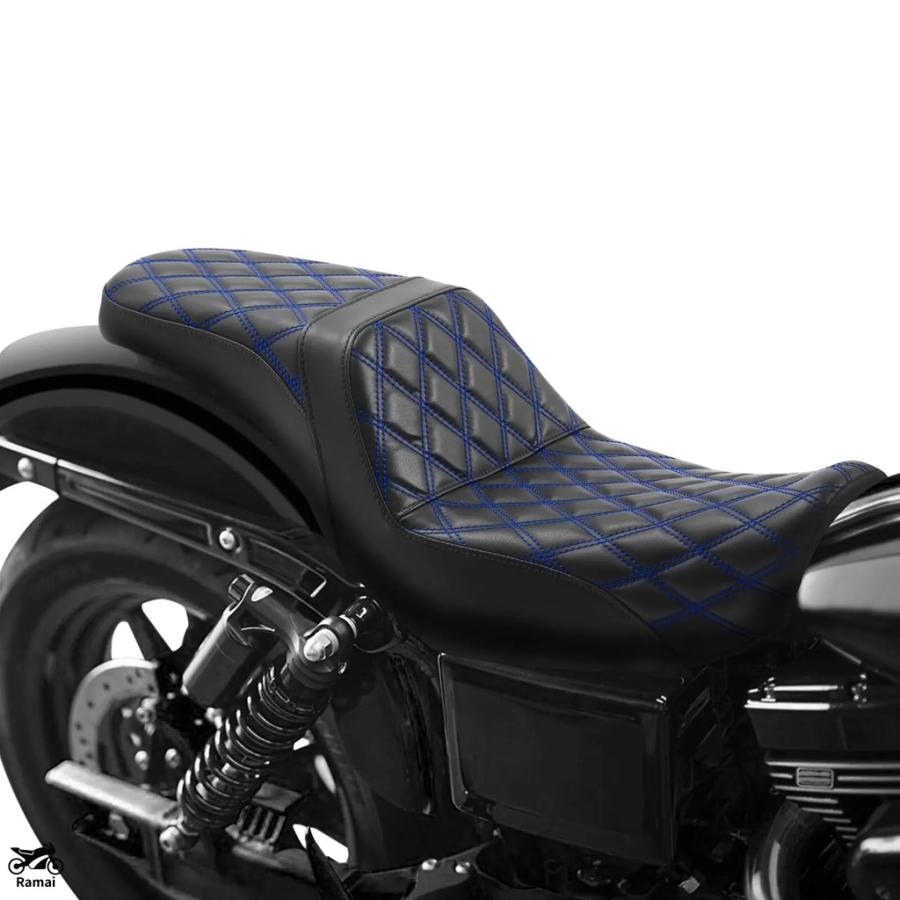Le Pera バイクシート 黒ダイナストリートボブ用 ラペラ□デイトナ 2UPシート ブラック 【スポーツスター】 Le Pera