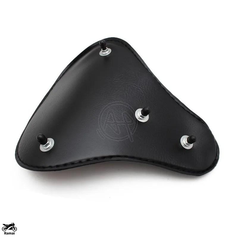 並行輸入品 バイク PU レザー ソロ シート スプリング ハーレー