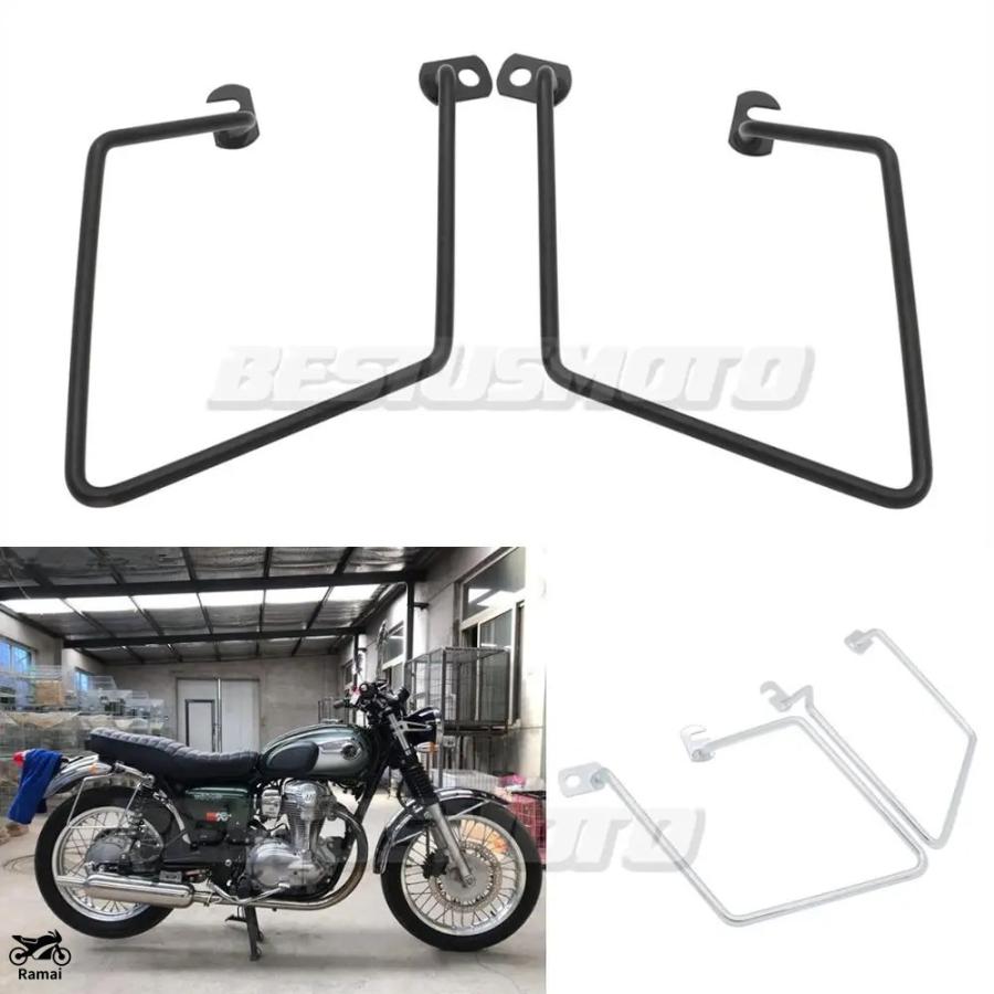 並行輸入品 W400 W650 W800 バイク So スチール サドルバッグ 