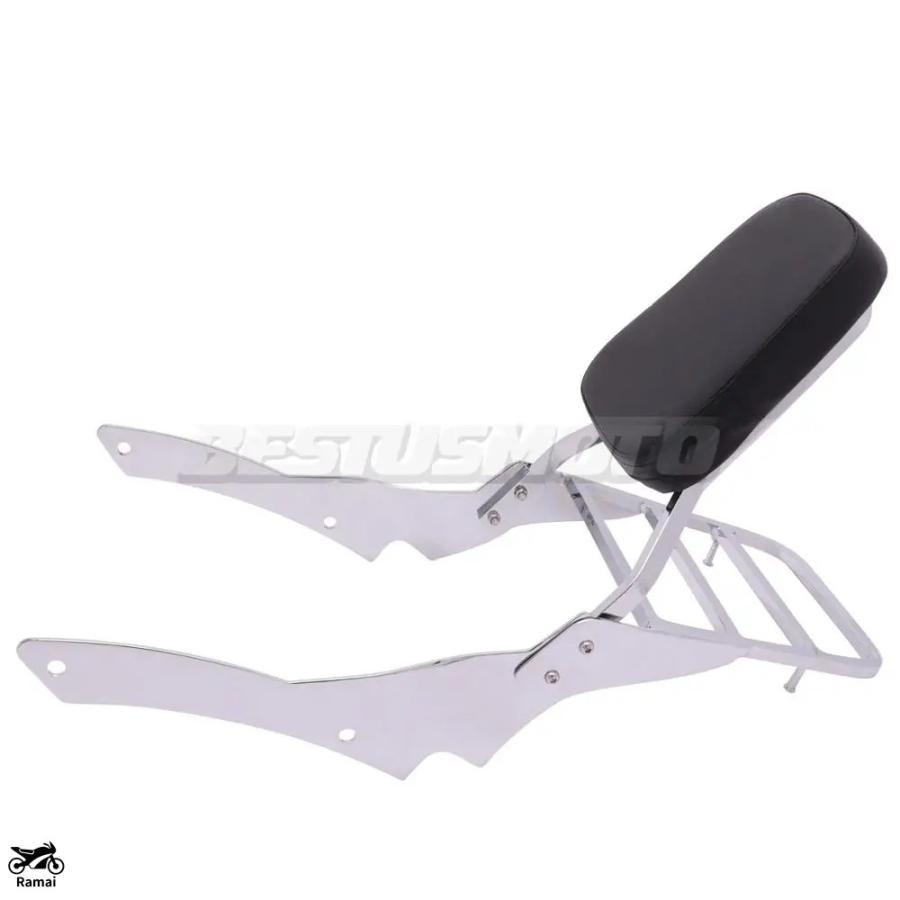 FZHMT Rear Passenger Seat For Yamaha V-Star 400/650 XVS400/650 1998-2022 Black