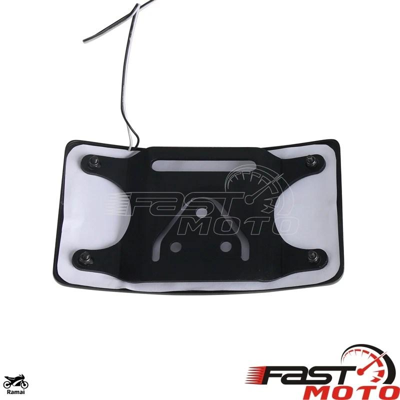 並行輸入品 LED Curved バイク プレート フレーム ナンバー ブラケット