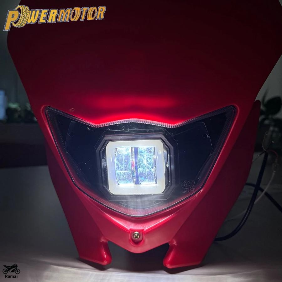 並行輸入品】 エンデューロ モトクロス ヘッドライト プレート バイク