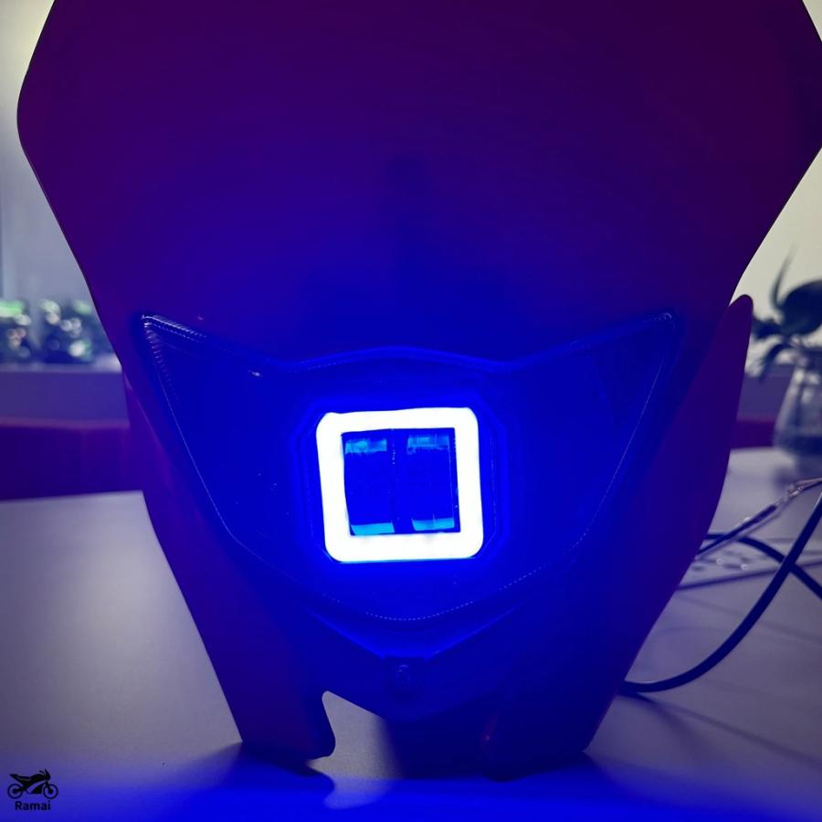 並行輸入品 エンデューロ モトクロス ヘッドライト プレート バイク