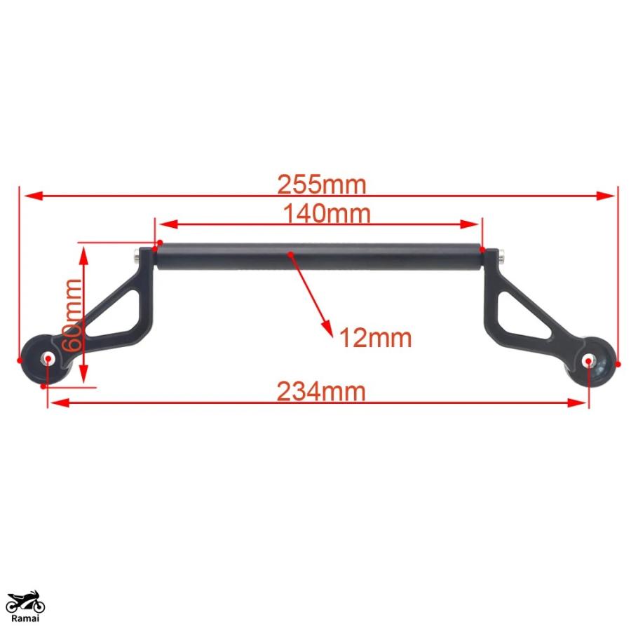 オートバイ マルチマウントバー GPSナビゲーション 携帯ブラケットに適合する XMAX 300 XMAX300 X-MAX X-MAX300  2023-2025 GPSダッシュカム延長ロッド 用XMAX300用X-MAX300用XMAX 300用 オートバイ用改造携帯電話ナビゲーションブラケッ GPSダッシュカム延長ロッド 用XMAX300用X-MAX300用XMAX 300用 オートバイ用改造携帯電話ナビゲーションブラケッ