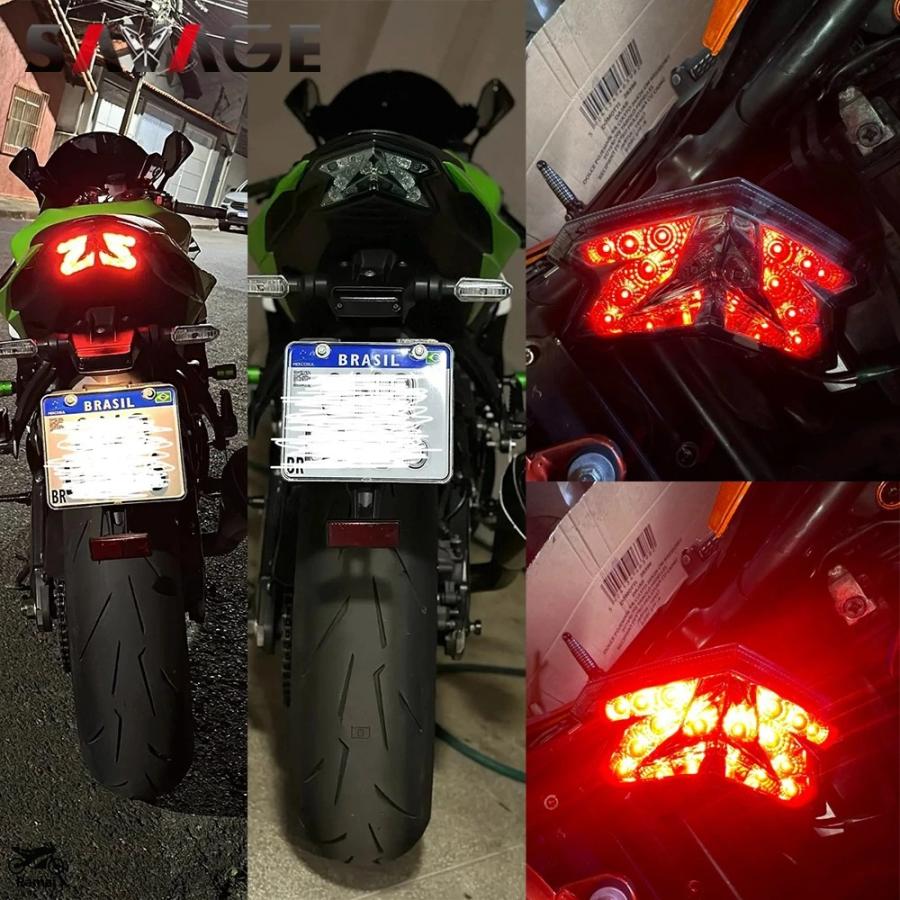 並行輸入品】 LED テールライト カワサキ Z125 Z800 ZX6R ニンジャ