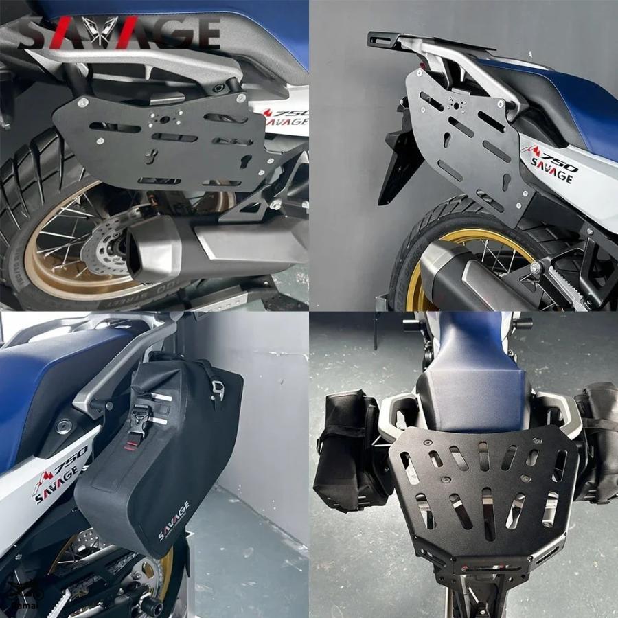 並行輸入品 2024 トランザルプ 750 サイド ボックス ラゲッジ ラック