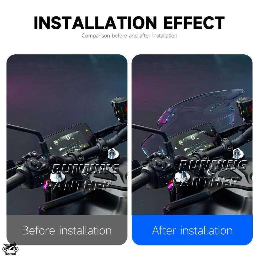 並行輸入品】 MT09 2024 風防 ディフレクター 風よけ ウインドシールド