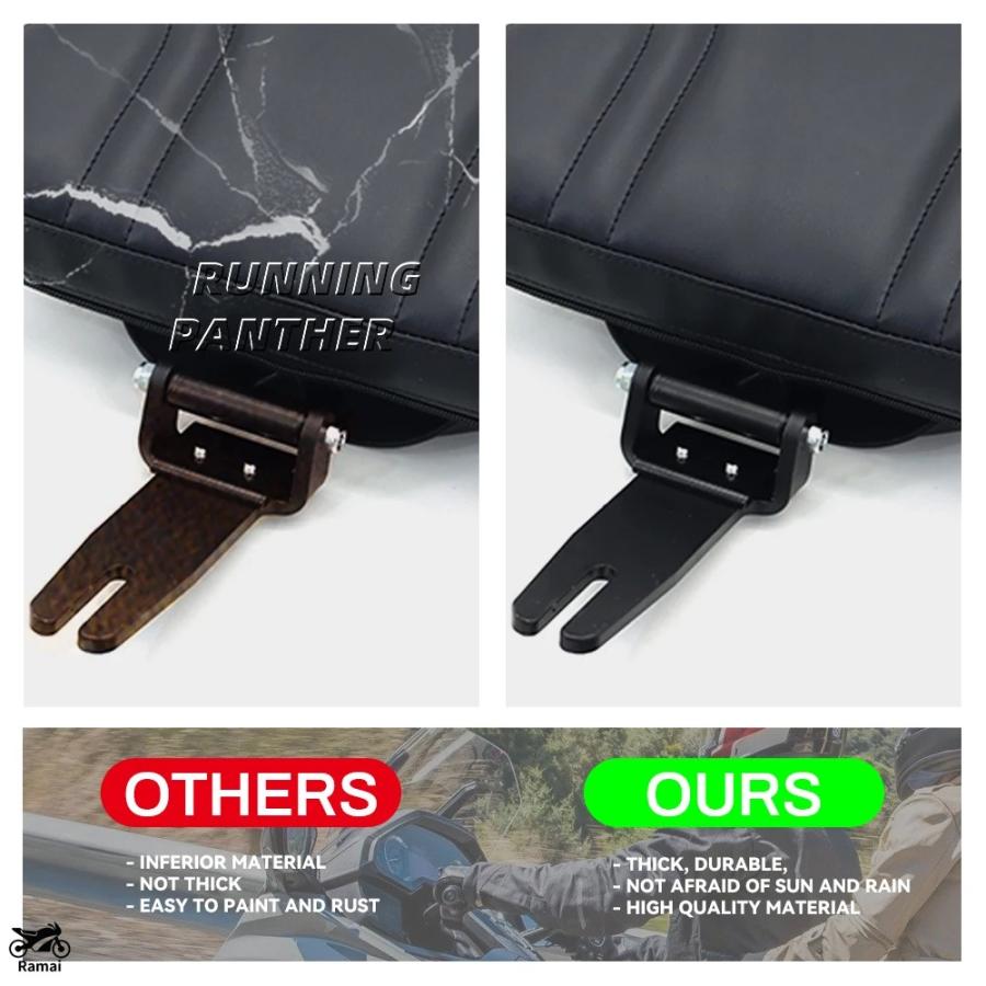 並行輸入品 バイク 調整可 Stitched ドライブr ライダー シート バック