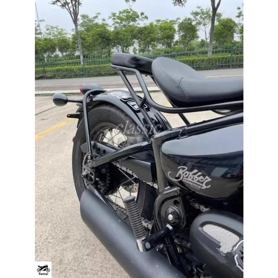 並行輸入品 リア シート パッド マット クッション トライアンフ ボンネビル ボバー 2017年 2018年 2019年 2020年 2021年 2022年 2023 2024 17-19 20 21 2_4