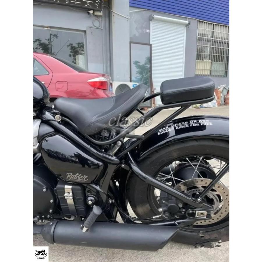 並行輸入品 リア シート パッド マット クッション トライアンフ ボンネビル ボバー 2017年 2018年 2019年 2020年 2021年 2022年 2023 2024 17-19 20 21 2_5