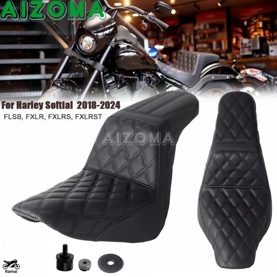 ハーレーソフテイルローライダーシート 並行輸入品】 バイク 2 up シート ドライブr Two Up ハーレー